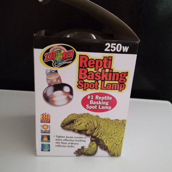 250W ZOO MED REPTI BASKING SPOT LAMP REPTILE HEAT BAKSING UVA DAYLIGHT SL-250 - Picture 6 of 6